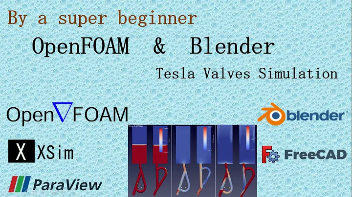 OpenFOAM & Blender : Tesla Valves Simulation