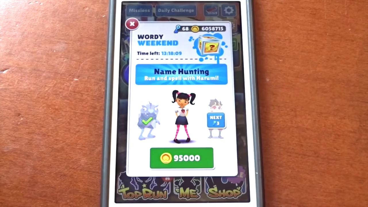 Subway Surfers Subway Menu Character Game, subway surfers harumi