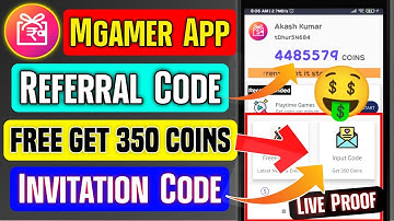@TechEarningTricks  mGamer Referral Code 2022 | mGamer Invitation Code 2022 | mGamer Input Code