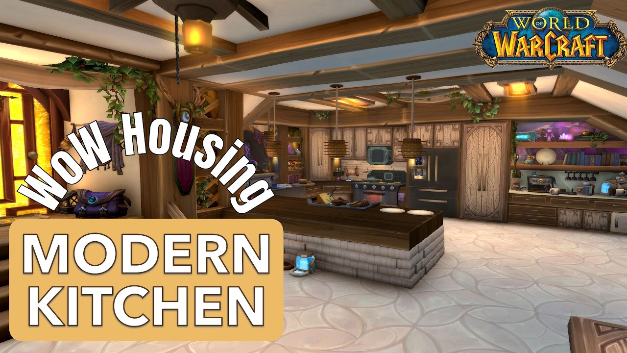 Wow Kitchen WoW Housing: Modern Kitchen Showcase | World of Warcraft Player House ...
