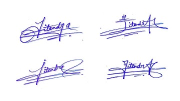 Jitendra name signature style | Jitendra name ka signature | J letter signature style | J Signature