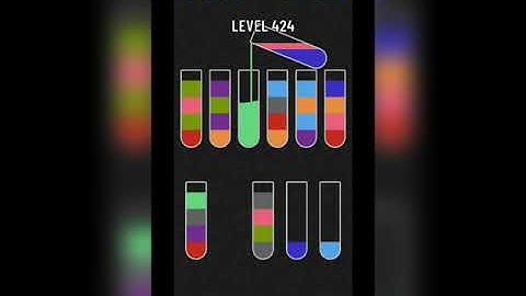Water sort puzzle level 424