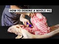 How to DEBONE A  WHOLE PIG for PORCHETTA