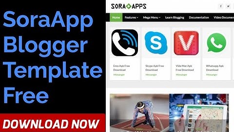 SoraApp Blogger Template-BTPoint
