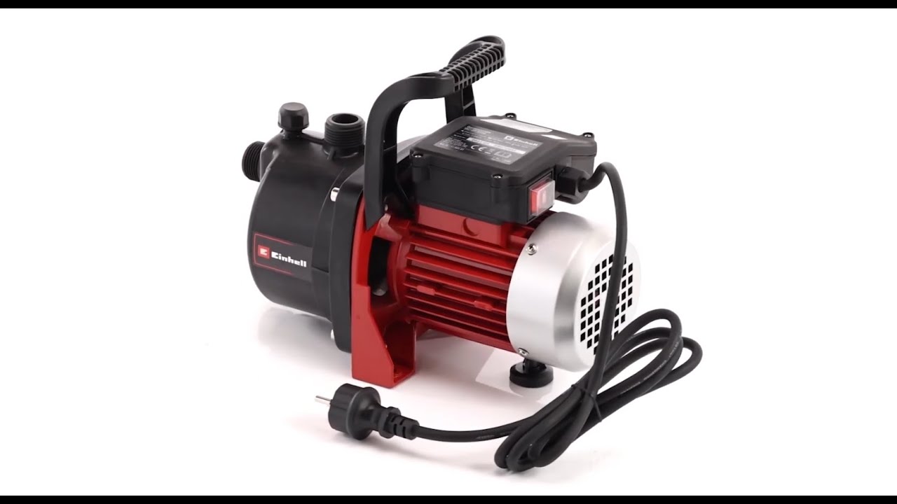 Einhell Kit Pompe D’Arrosage Surface GC-GP 6538 Set 650W + Filtre Anti-Sable 25cm - Hauteur Refoulement 36m & Tuyau 7m