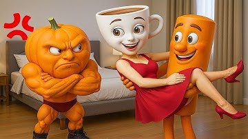 Ballerina Cappuccina Sad Love Story with Tung Tung Sahur in Granny House! New Animation