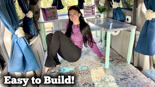 Build a LEVEL Floor + Counter for Your Minivan Camper | CHEAP & EASY!