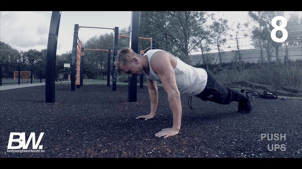 Push up and Pull up Workout Challenge Bodyweight Workouts YouTube