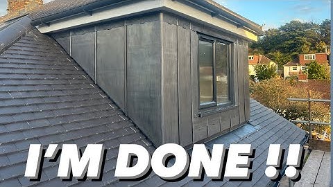 Cladding The Dormer In Lead **WORKING ON MY OWN HOUSE** (EPISODE 9, PART 3)