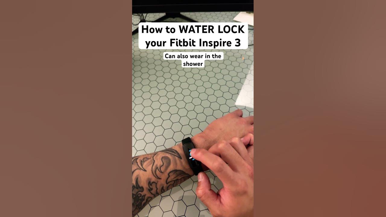 how-to-water-lock-your-fitbit-inspire-3-youtube