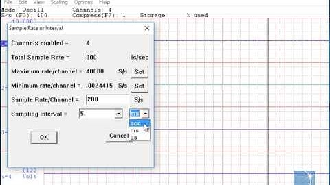 How to Change the Sample Rate with a DI-1110