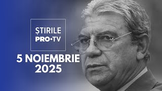 Știrile PRO TV - 5 Noiembrie 2025 | A murit Emeric Ienei
