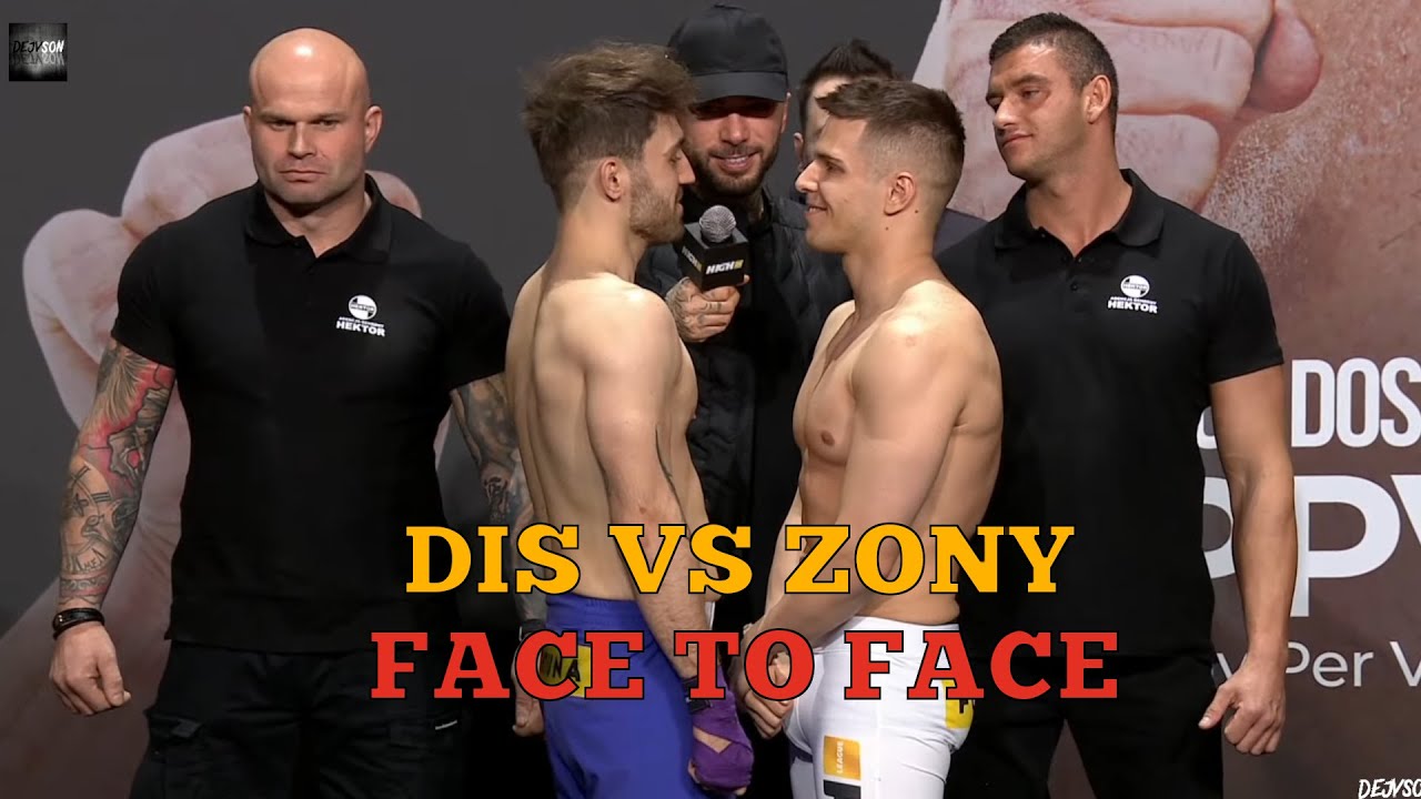 DIS VS ZONY OFICJALNE WAŻENIE I FACE TO FACE | HIGH LEAGUE