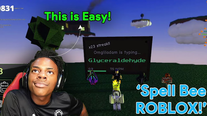 iShowSpeed plays Spell Bee on ROBLOX! For The First Time