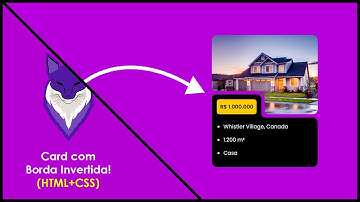 Como Fazer Card com Borda Invertida no CSS | Card com Border Radius Invertido do Zero