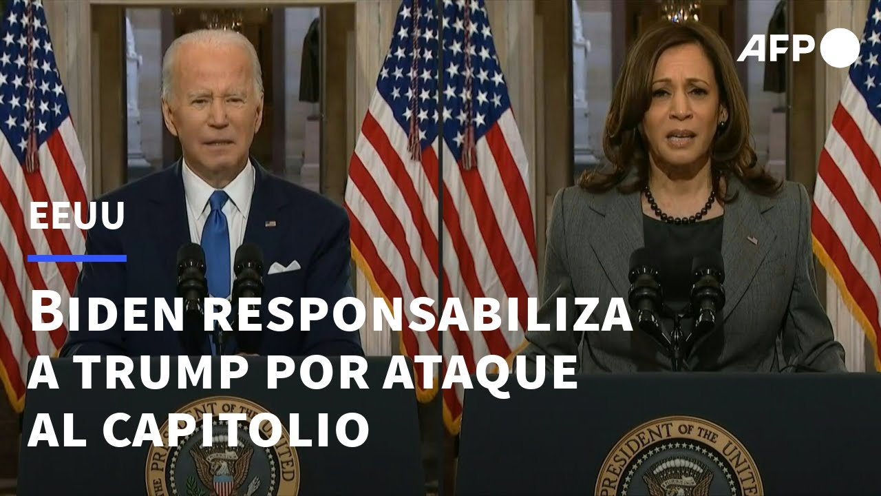 Biden ataca a Trump en aniversario de 