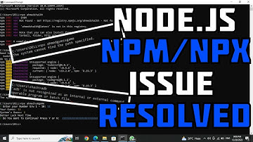 Node.js npm/npx issue resolved TypeScript/React