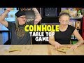 Coinhole | Table Top Coin Bouncing Game | What!? What!? Coinhole | Table Top Coin Bouncing Game | What!? What!?
