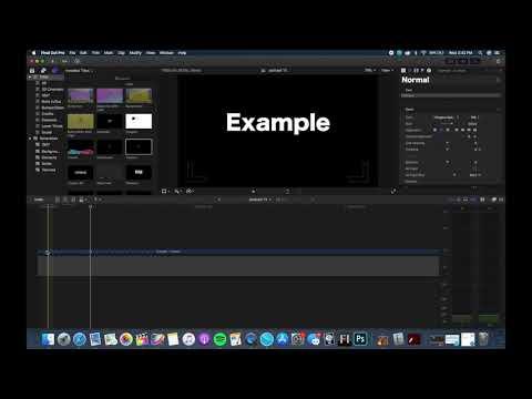 Making A Glitching Text Effect in Final Cut Pro X
