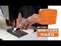 How to make a cork purse using natural cork fabric for sewing vegan leather  diy cork bag tutorial