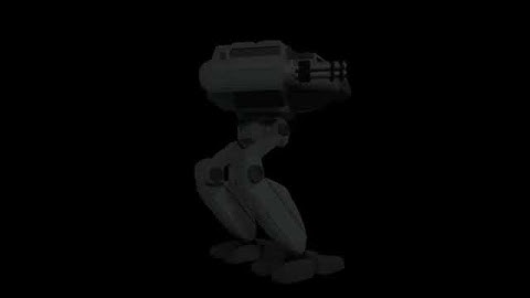 Simple Blender Mech Model