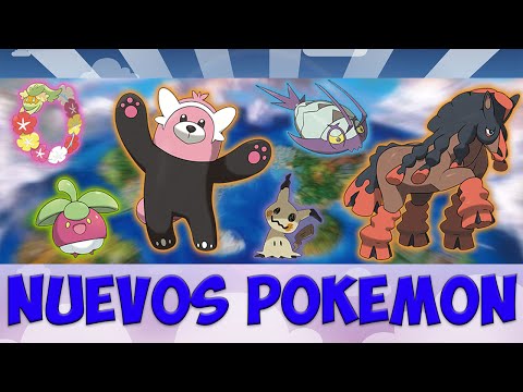 WIMPOD , BOUNSWEET , COMFEY Y MUDSDALE - NUEVOS POKÉMON