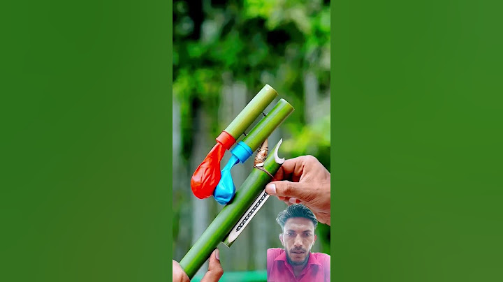 DIY Bamboo Creations with Two clour Balloone Slingshots#Bamboo#Slingshots #Diy #Bambooart