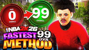 FASTEST & EASIEST WAY to 99 Overall in NBA 2K26! (Hit 99 OVR in 1 Day)