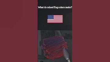 What do mixed flag colors make? #satisfying #asmr #satisfyingasmr #oddlysatisfyingasmr #colormixing