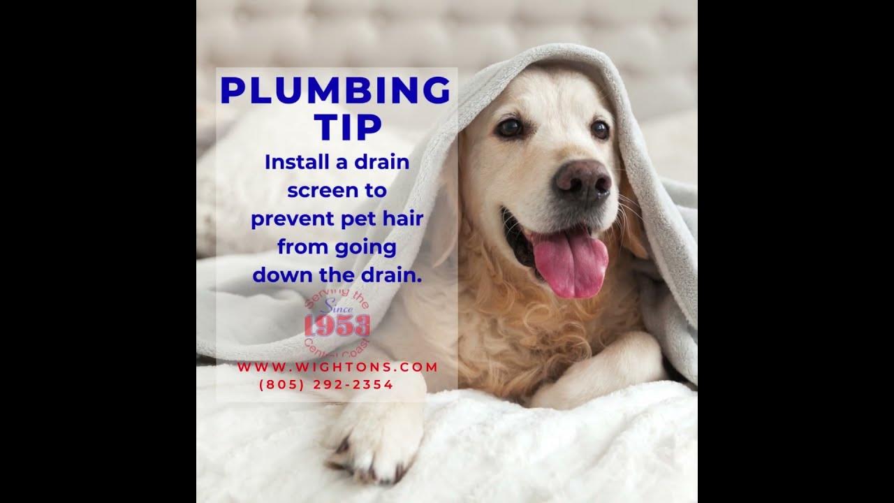 PlumbingTip Install drain screens to prevent hair from going down the