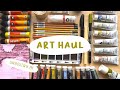 Art haul de nol 2023  gouaches holbein crayons lightfast encres     art haul