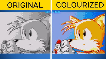 Sonic 2: Colourized Ending ~ Side by Side Comparison