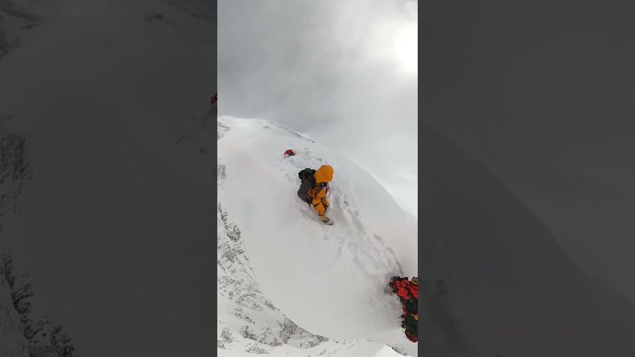 Climbing Cho Oyu Mountain In The Winter Chooyu Mountains