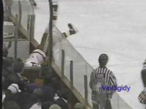 Galley checks Primeau into pen box 12/4/90