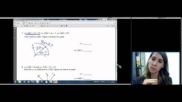 02 Angle Addition and Bisector Quiz Back 2015