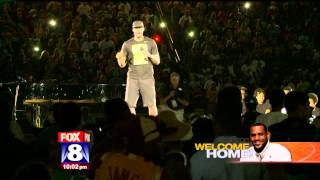 Lebron James Welcome Home Party In Akron