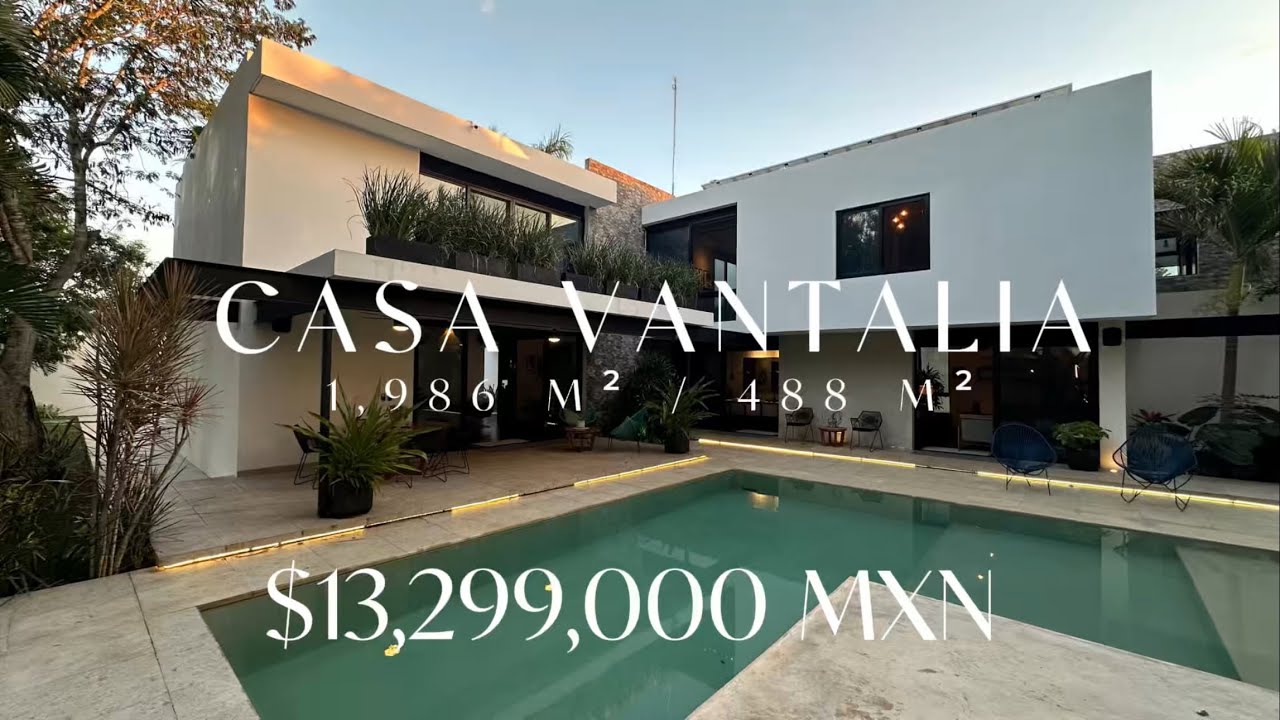 CASA EN VENTA | Mérida, Yucatán.🌿 1,986 m² Terreno 488 m² Construcción