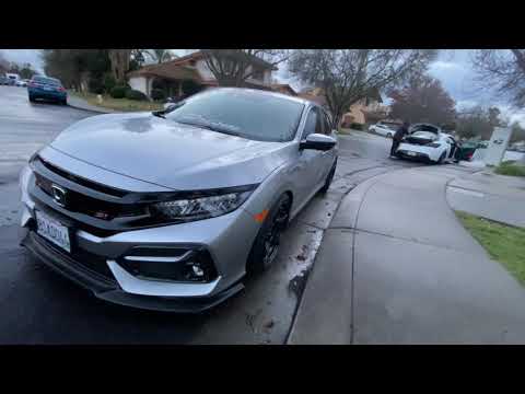 My civic gets new wheels + genesis carbon trunk install