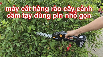 Máy cắt hàng rào cầm tay - máy cắt tỉa hàng rào cây cảnh cầm tay dùng pin nhỏ gọn
