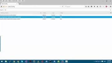 How to disable the mixed content in firefox