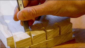 Hand Cut Dovetails Part 8: Remove the Tail Waste