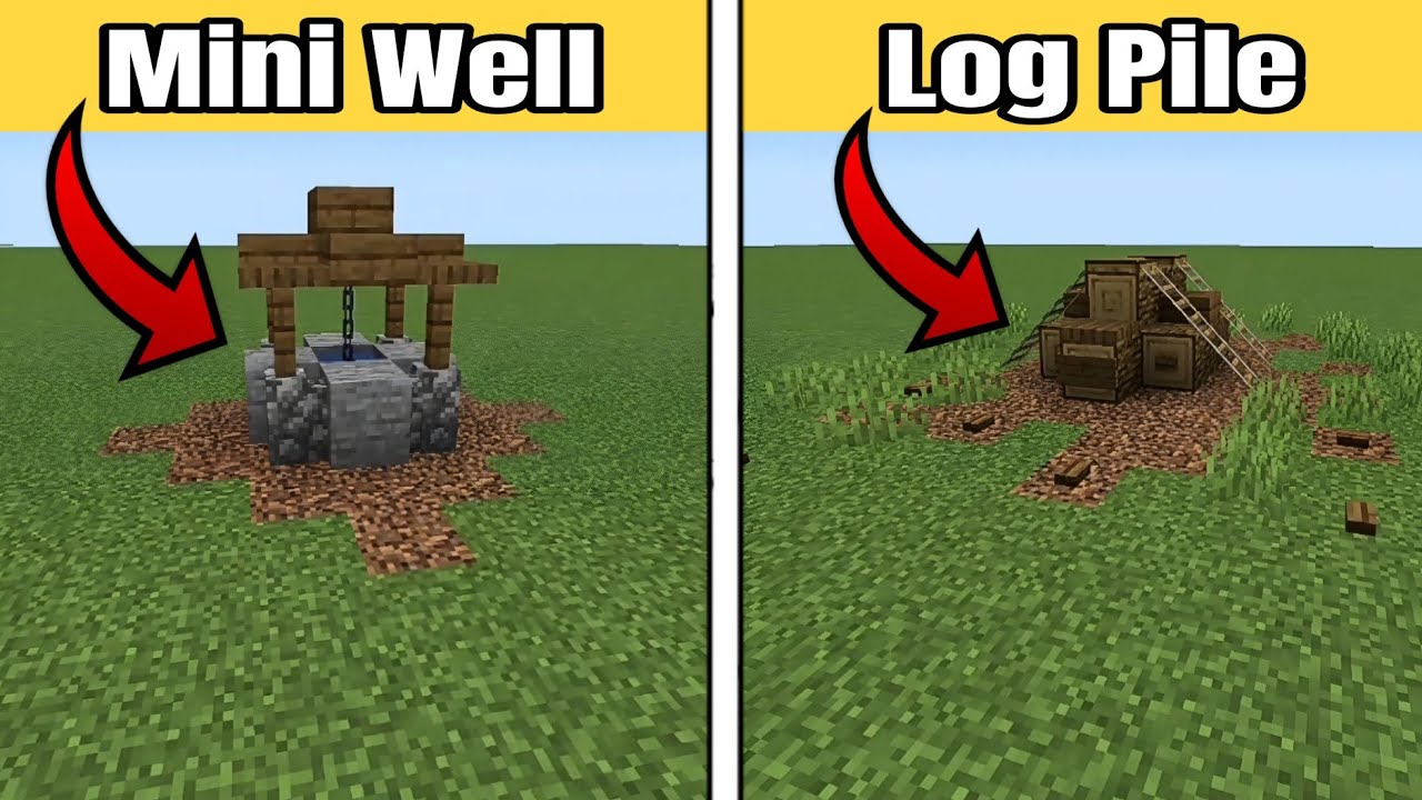 6 MINI EASY BUILDS IN MINECRAFT ! - YouTube