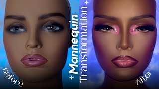 MANNEQUIN MAKEUP TUTORIAL | Watch me Transform My Mannequin