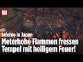 JAPAN: Tempel mit 1200 Jahre alter „ewigen Flamme“ brennt komplett aus – Feuer-Drama in Miyajima!