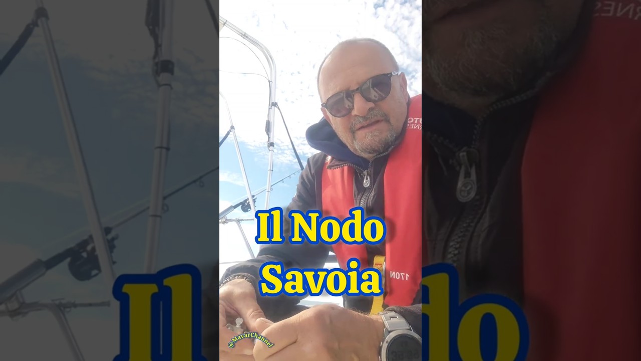 ⁣Facciamo il nodo Savoia a bordo del Colibrì. #barcaavela #portogaribaldi #nodosavoia
