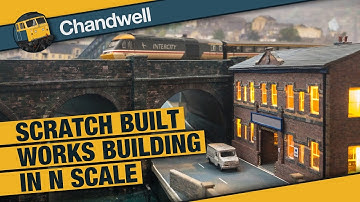 Scratch building a factory from cardboard in N scale for my N gauge model railway