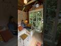 She is living in her self built tiny house