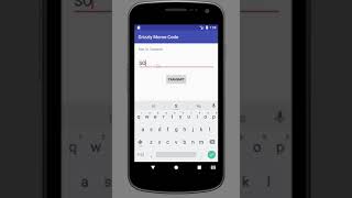 Morse Code Android App screenshot 2