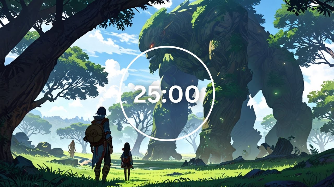 25/5 ATTACK ON TITAN inspired Pomodoro timer