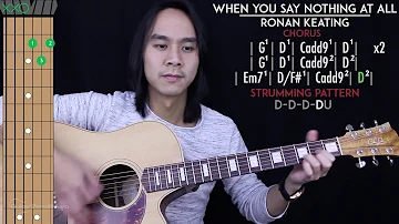 When You Say Nothing At All Guitar Cover Acoustic - Ronan Keating 🎸 |Tabs + Chords|